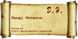 Dengi Hermina névjegykártya